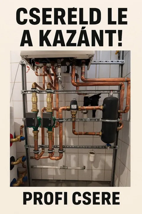 Új kazán telepítés Kecskeméten