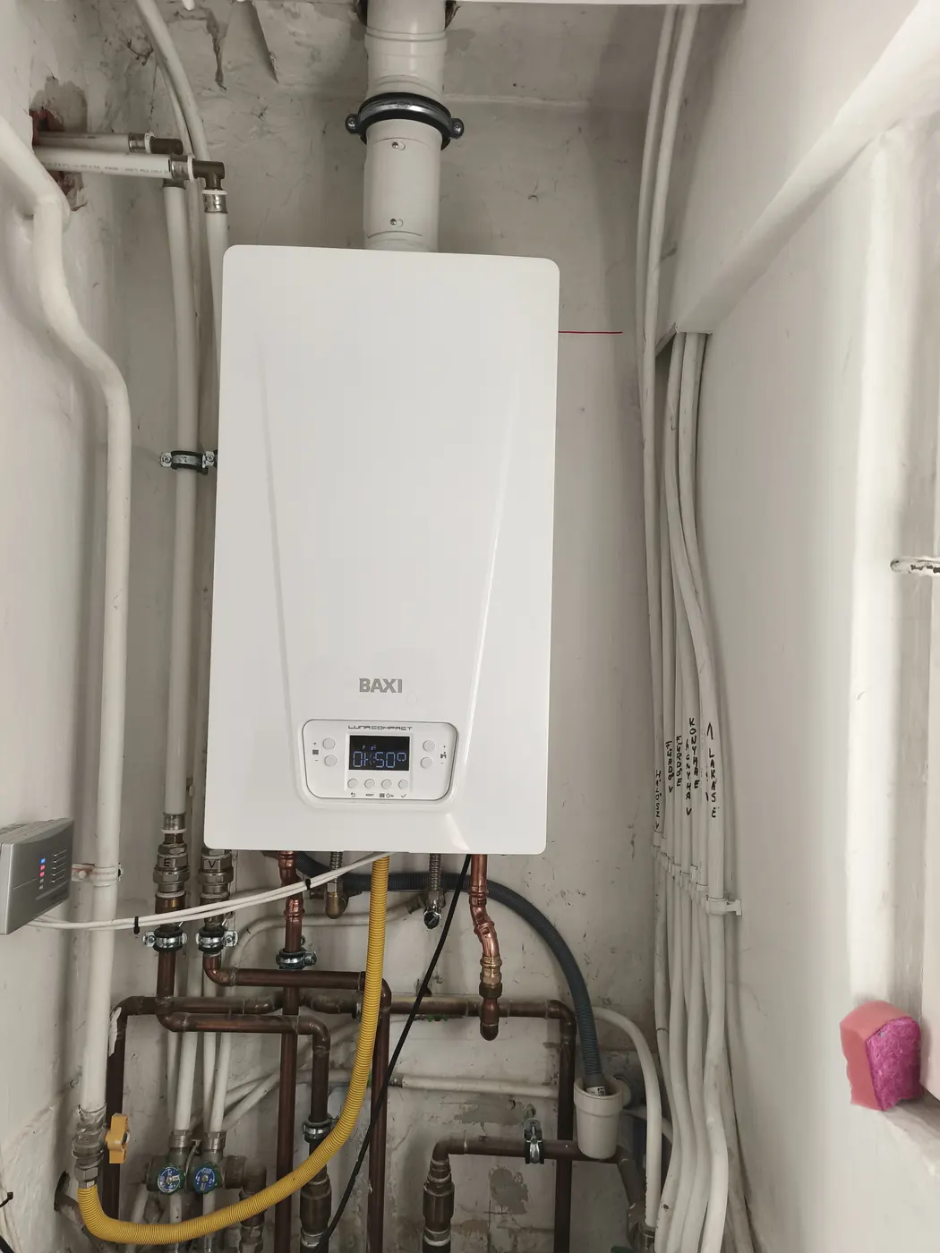 Baxi kondenzációs gázkazán beépítve Kecskeméten