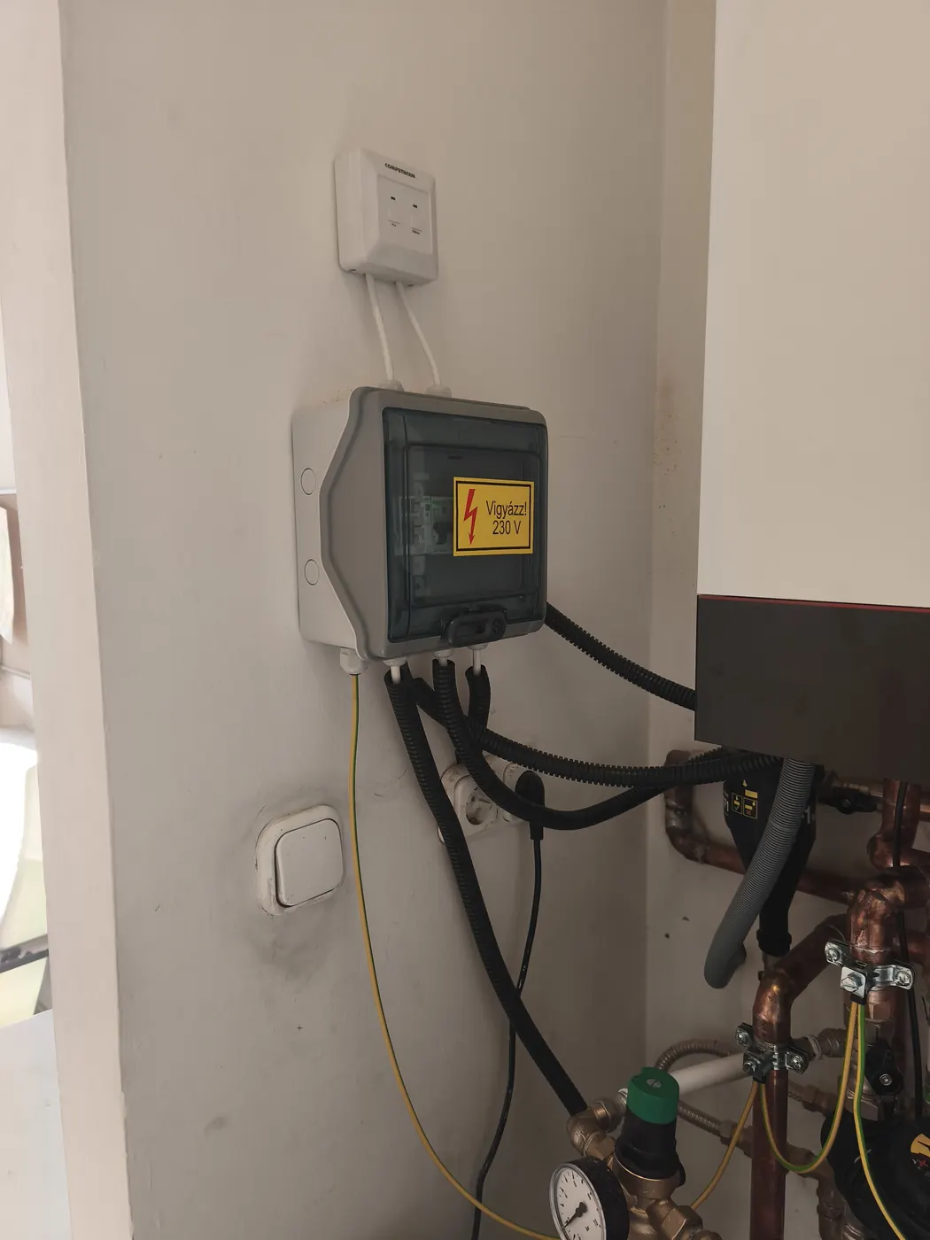 Viessmann kazán fűtésszabályozás bekötése